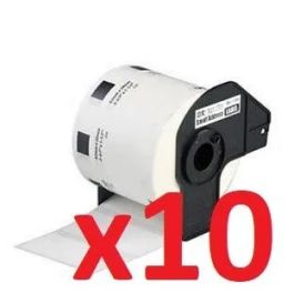 Ruban cassette compatible Brother DK-11201 - Pack de 10 (400 étiquettes)