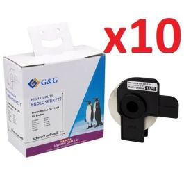 Ruban cassette compatible Brother DK-11204 - Pack de 10 400 étiquettes