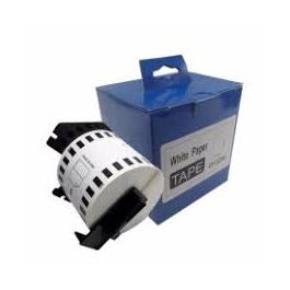Ruban cassette compatible Brother DK22205 - blanc