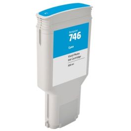 Cartouche compatible HP P2V80A / 746 - cyan