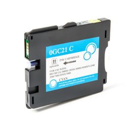 Cartouche compatible Ricoh 405537 / GC-21 CH - cyan