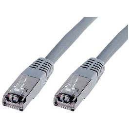 DIGITUS Câble Patch SF/UTP Cross-Over, Cat.5e, 2,0 m, gris