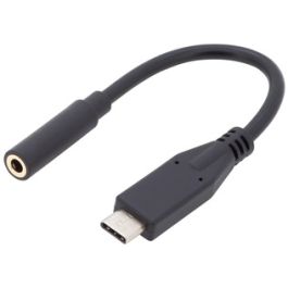 DIGITUS Câble adaptateur audio USB Type-C, 0,2 m, noir