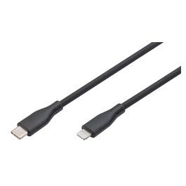 DIGITUS Câble silicone, USB-C - Lightning, 1,0 m