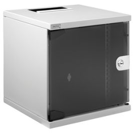 DIGITUS Coffret mural 10" série Compact, 6U, gris clair