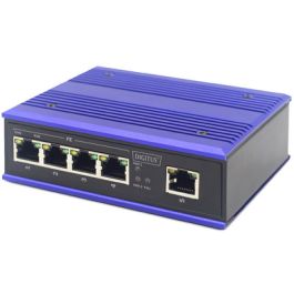 DIGITUS Commutateur industriel Fast Ethernet PoE, 4 ports