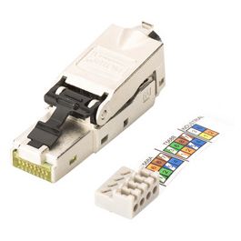 DIGITUS Connecteur RJ45, cat. 6A, STP avec capuchon