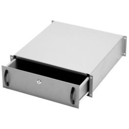 DIGITUS Tiroir à documents 19", 3 U, (RAL 7035), gris clair