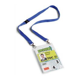 DURABLE Badge évènementiel, avec ruban en tissu, A6