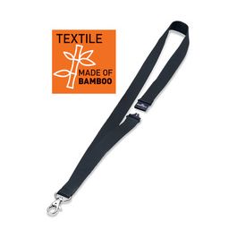 DURABLE Bande textile 20 ECO avec mousqueton, bambou, noir