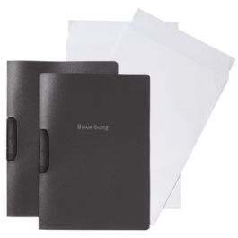 DURABLE Bewerbungs-Set DURASWING JOB, DIN A4, anthrazit
