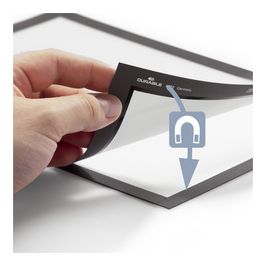 DURABLE Cadre d'affichage magnétique DURAFRAME A3 rouge