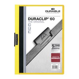 DURABLE Chemise à clip DURACLIP ORIGINAL 60, A4, jaune x25