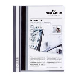 DURABLE Chemise à lamelle DURAPLUS, A4, gris