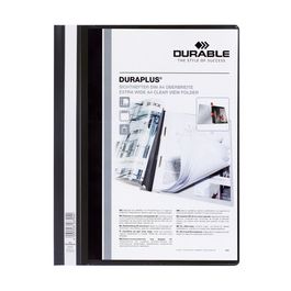 DURABLE Chemise à lamelle DURAPLUS, A4, noir