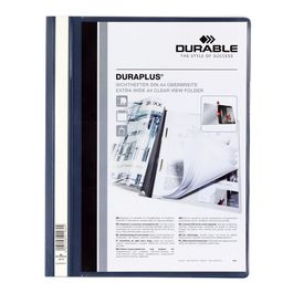 DURABLE Chemise à lamelle DURAPLUS, format A4, bleu foncé