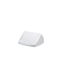 DURABLE Couvercle DURABIN FLIP LID SQUARE 40, blanc/blanc