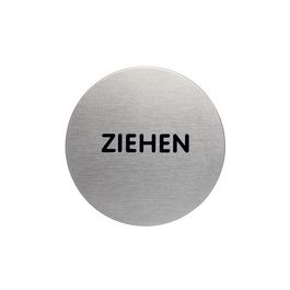 DURABLE Piktogramm "Ziehen", Durchmesser: 65 mm, silber