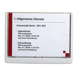 DURABLE Plaque de porte CLICK SIGN, format A5, blanc