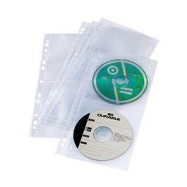 DURABLE Pochette CD/DVD COVER LIGHT S, pour 4 CD, en PP