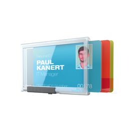 DURABLE Porte-badge PUSHBOX TRIO, transparent