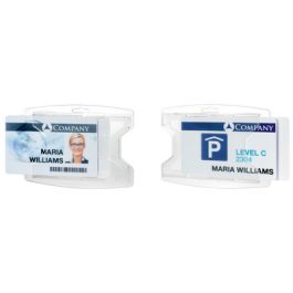 DURABLE Porte-badge "reXycle", pour 2 badges, transparent