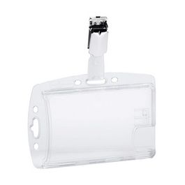 DURABLE Porte-badges avec clip DOPPELBOX, transparent