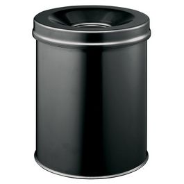 DURABLE Poubelle SAFE, rond, 30 litres, noir