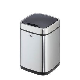 DURABLE Poubelle automatique "NO TOUCH", 12 litres, argent