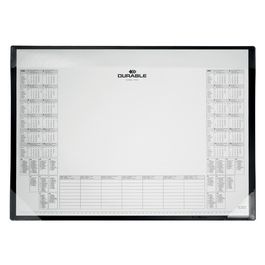 DURABLE Sous-main avec bloc calendrier, PP, noir