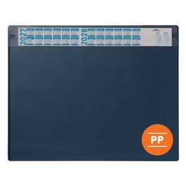 DURABLE Sous-main avec calendrier, PP, bleu foncé