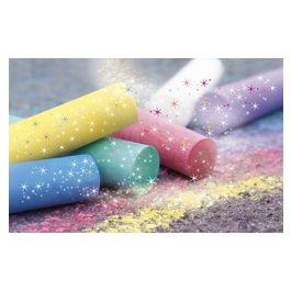 EBERHARD FABER Craie de trottoir pailletée, seau de 20