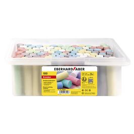 EBERHARD FABER Craie de trottoir, seau en plastique de 100