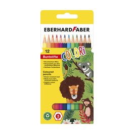 EBERHARD FABER Crayon de couleur COLORI, étui carton de 12