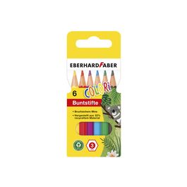 EBERHARD FABER Crayon de couleur COLORI, court, étui de 6