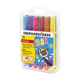 EBERHARD FABER Feutre large COLORI, étui de 12