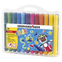 EBERHARD FABER Feutre large COLORI, étui de 24