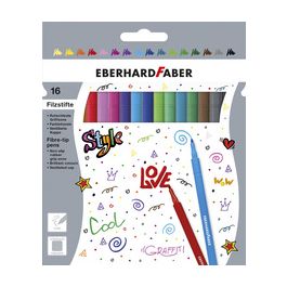 EBERHARD FABER Feutre, étui en carton de 16