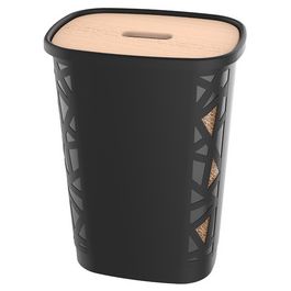 EDA Bac à pellets, 70 litres, noir