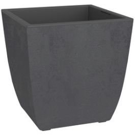 EDA Bac à plantes BASALT Diva, carré, 435 mm, anthracite