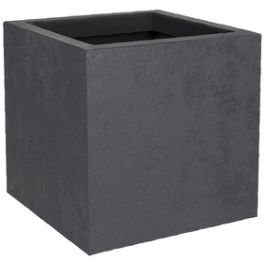 EDA Bac à plantes BASALT UP, cubique, 295 mm, anthracite