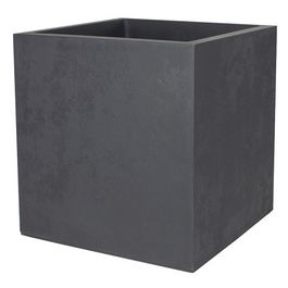 EDA Bac à plantes BASALT double paroi, 395 mm, anthracite