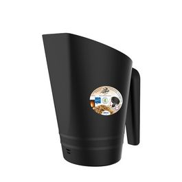 EDA Pelle à pellets, plastique, capacité: 700 g, noir