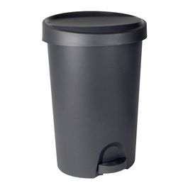 EDA Poubelle à pédale Stepy, 27 litres, PP, anthracite