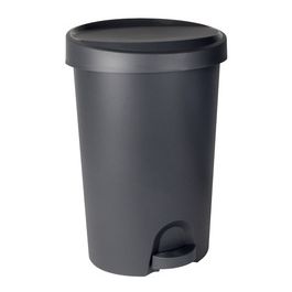 EDA Poubelle à pédale Stepy, 45 litres, PP, anthracite