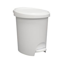 EDA Poubelle cosmétique à pédale Stepy, 6 litres, blanc