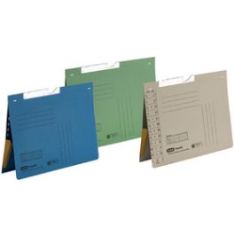 ELBA Pendelhefter mit Tasche, DIN A4, Manilakarton, blau x50