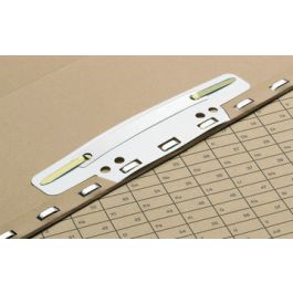 ELBA reliure à lamelles pour archivage, en PVC, blanc