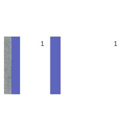 ELVE Bloc vendeur, dimensions: (L)135 x (H)60 mm, bleu x10