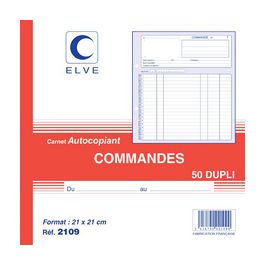 ELVE Manifold "Commandes", 297 x 210 mm, dupli